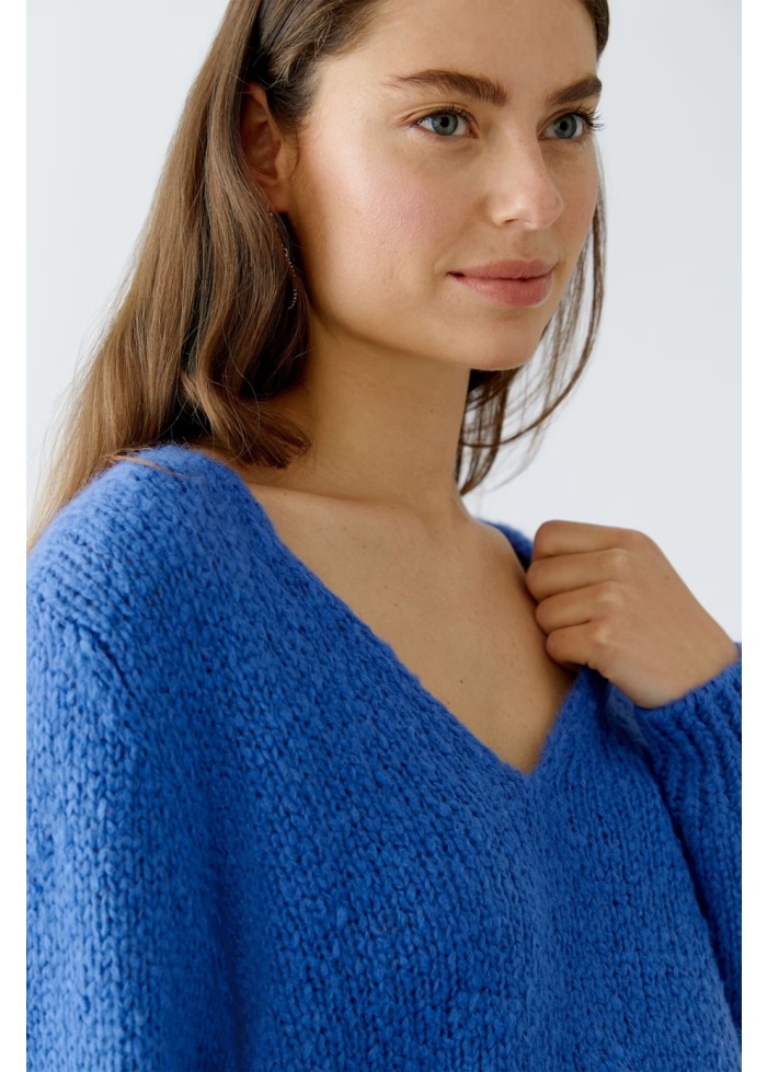 Oui | V-Neck Wool Blend Jumper