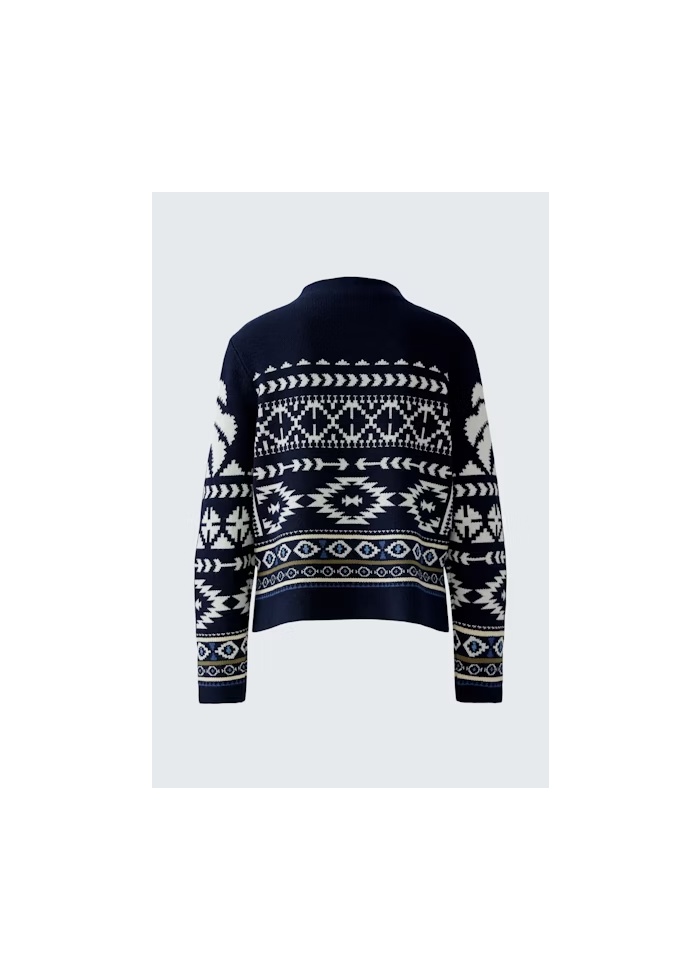 Oui | Navy Knitted Jumper