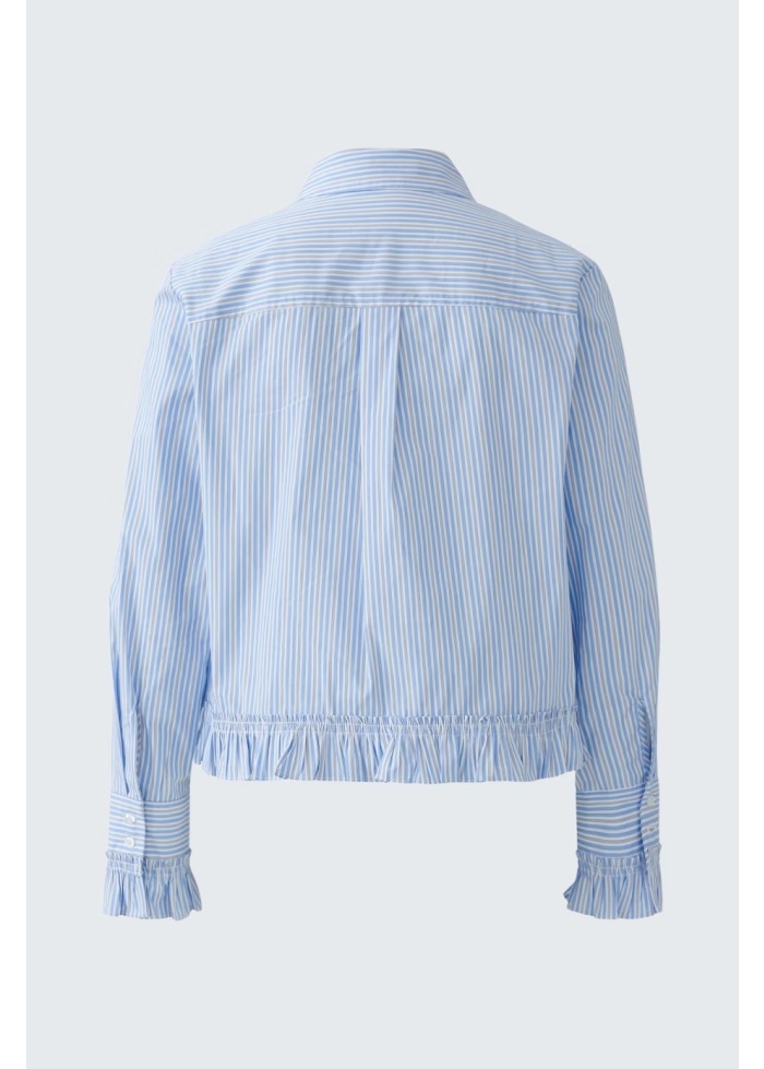 Oui | Ruffle Trim Shirt
