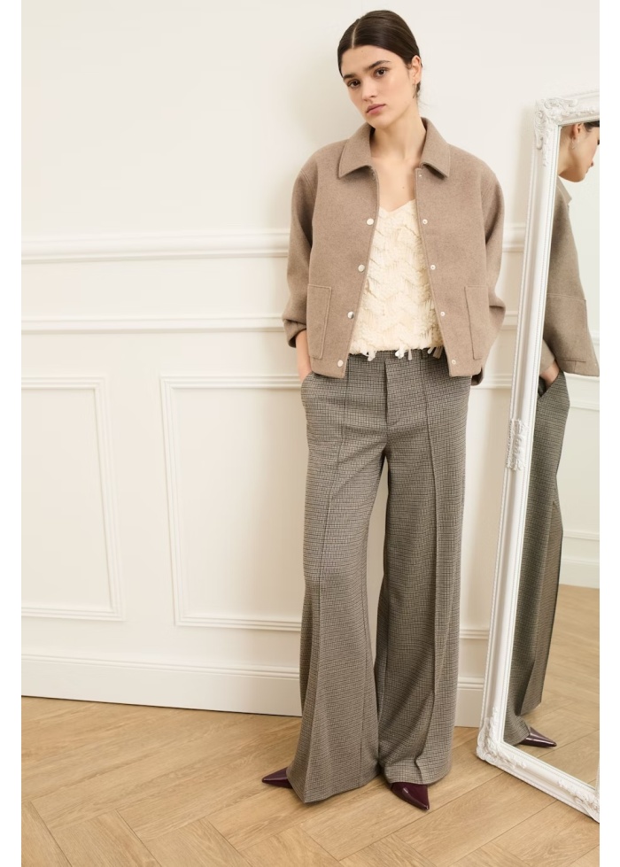 Oui | Houndstooth Trousers