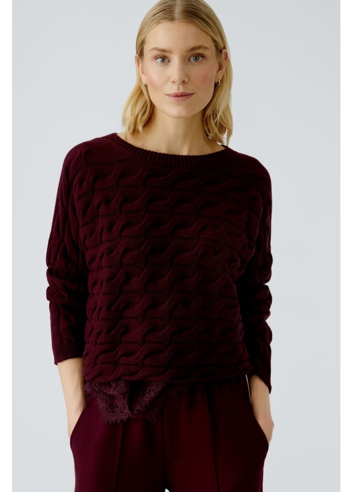 Oui | Cable Knit Jumper