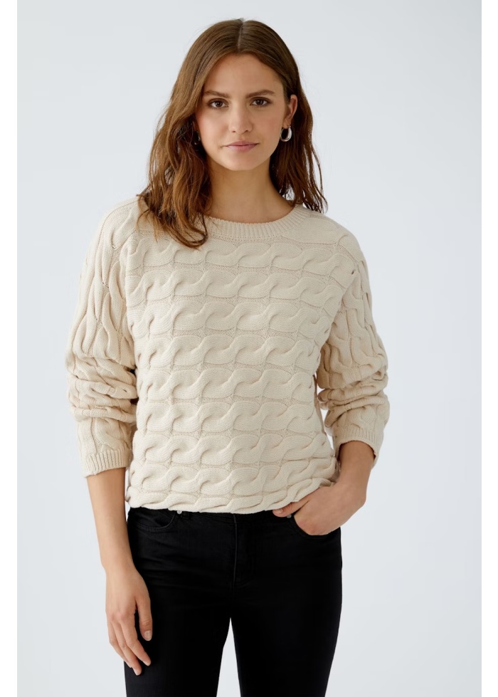 Oui | Cable Knit Jumper