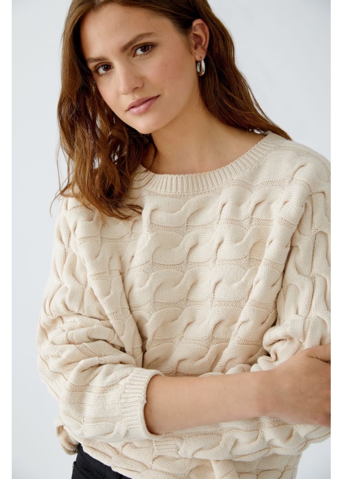 Oui | Cable Knit Jumper