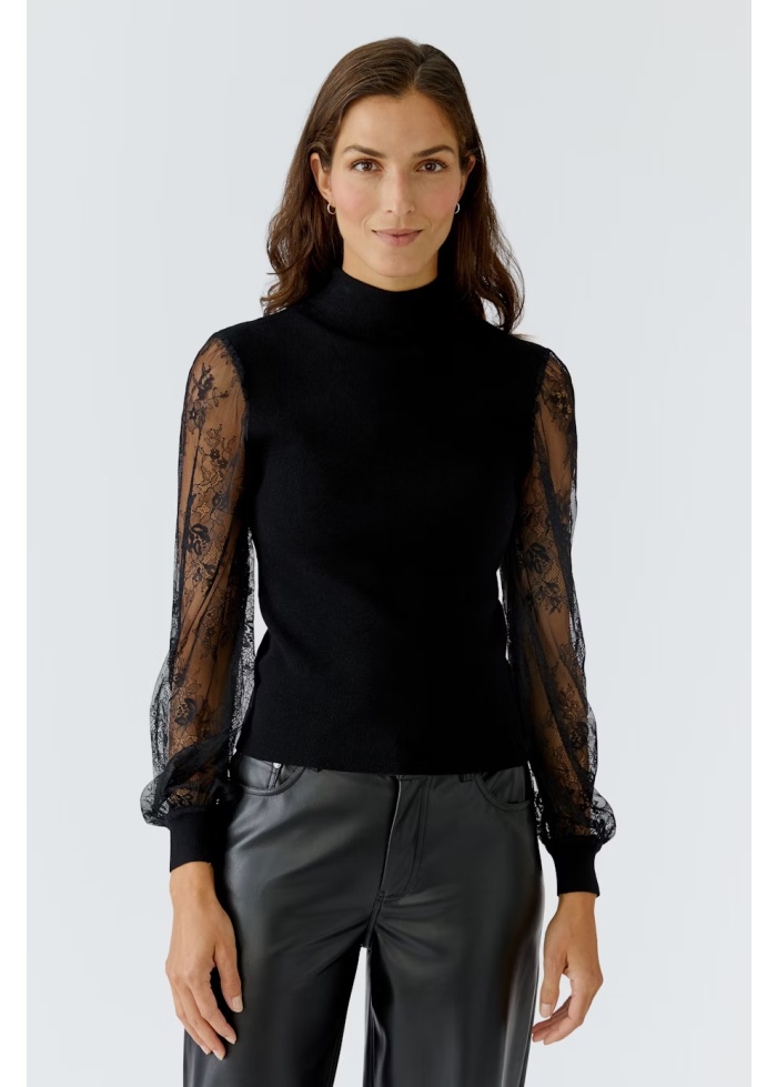 Oui | Lace Detail Top