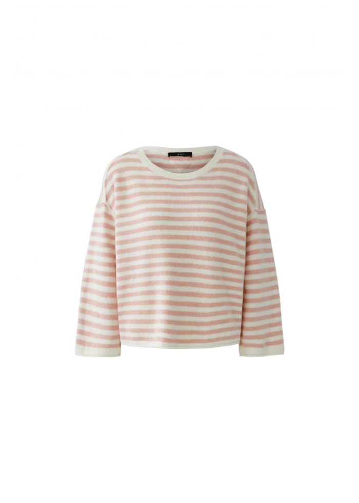 Oui | Pink Stripe Jumper
