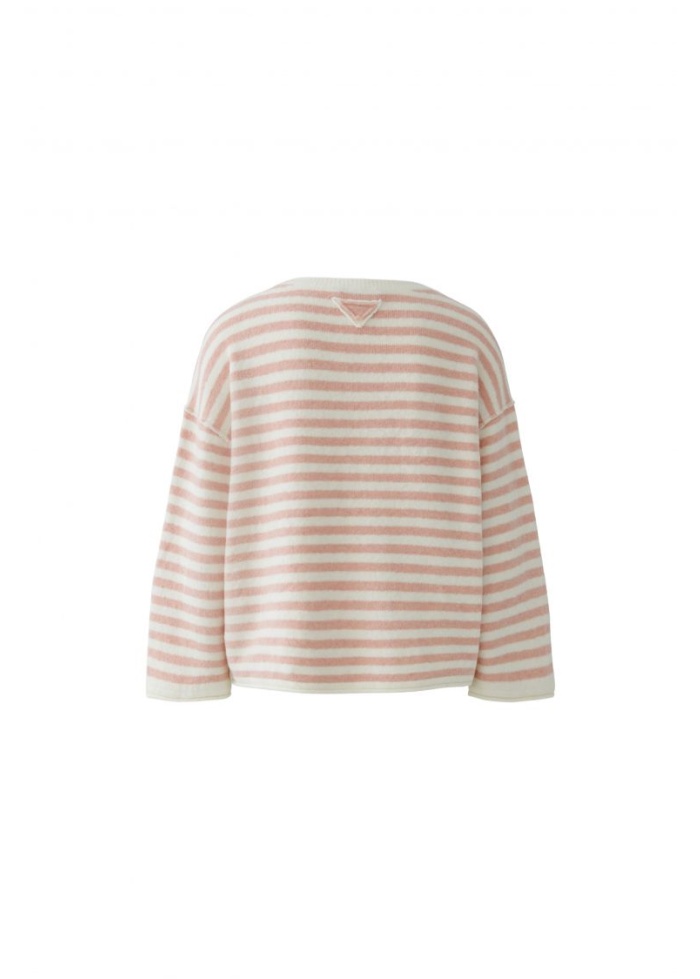 Oui | Pink Stripe Jumper