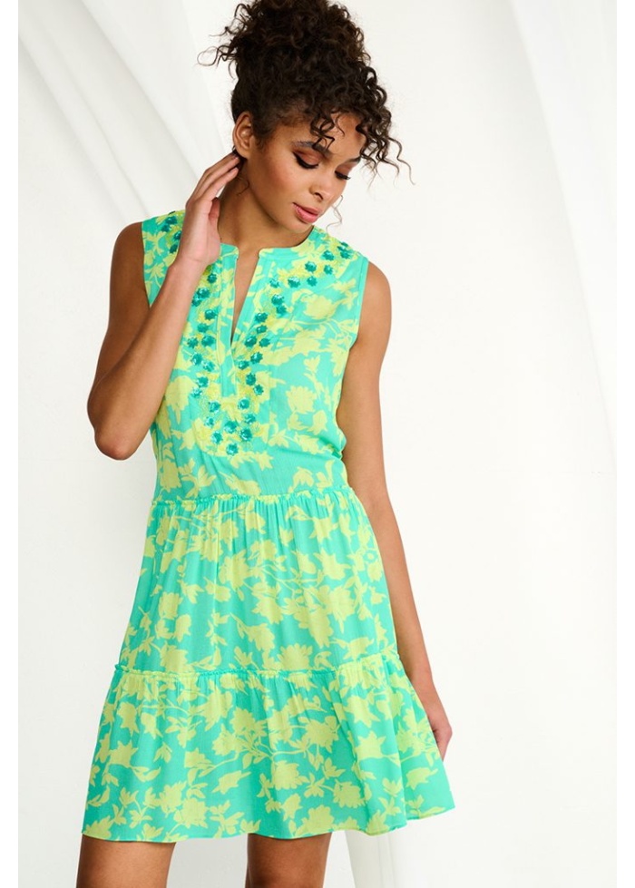 KDesign | Beaded V-Neck Dress