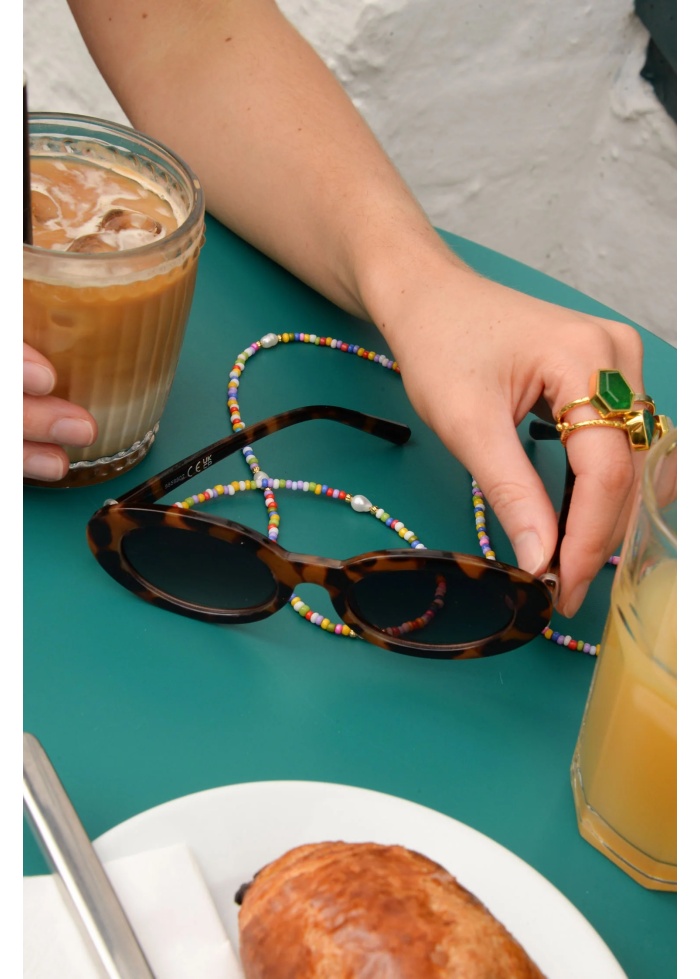 MyDoris | Rainbow Pearl Sun Glass Chain