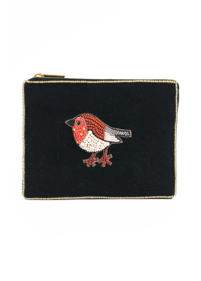 MyDoris | Dark Green Robin Small Pouch