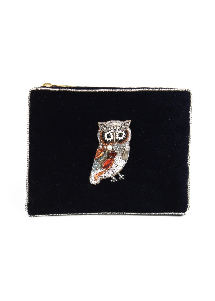 MyDoris | Navy Blue Owl Small Pouch