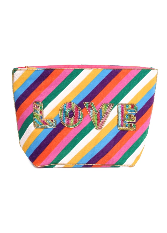 MyDoris | Love Rainbow Stripe Large Pouch