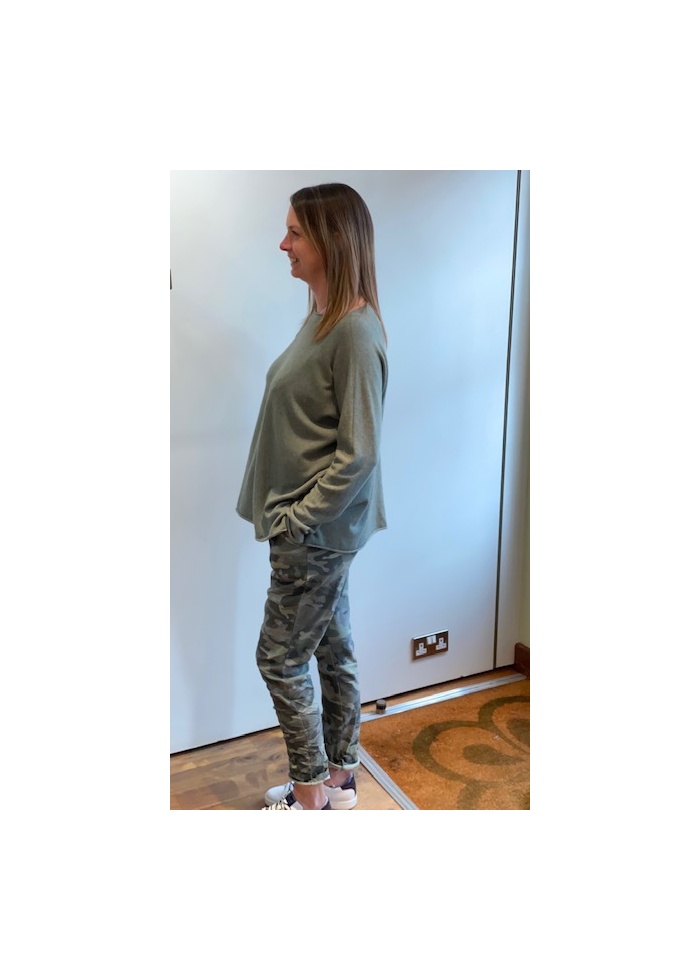 Lulu | Khaki Roundneck Jumper