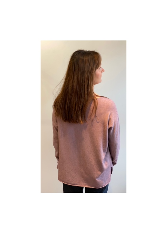 Lulu | Pink V-Neck Jumper