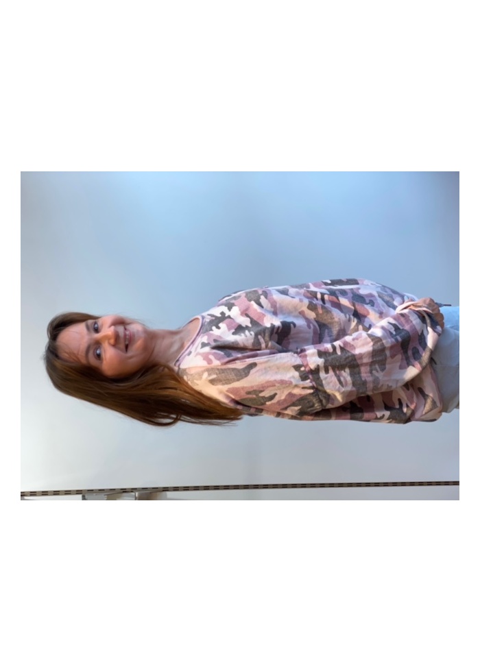 Lulu | Pink Camouflage Sweat Top