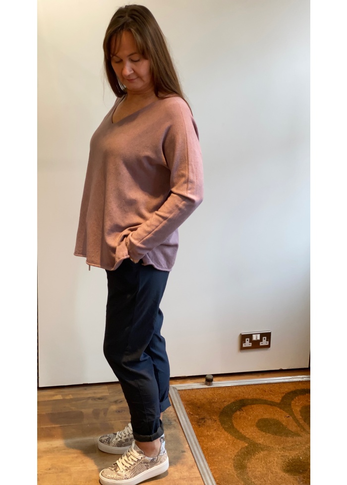 Lulu | Navy Casual Trousers