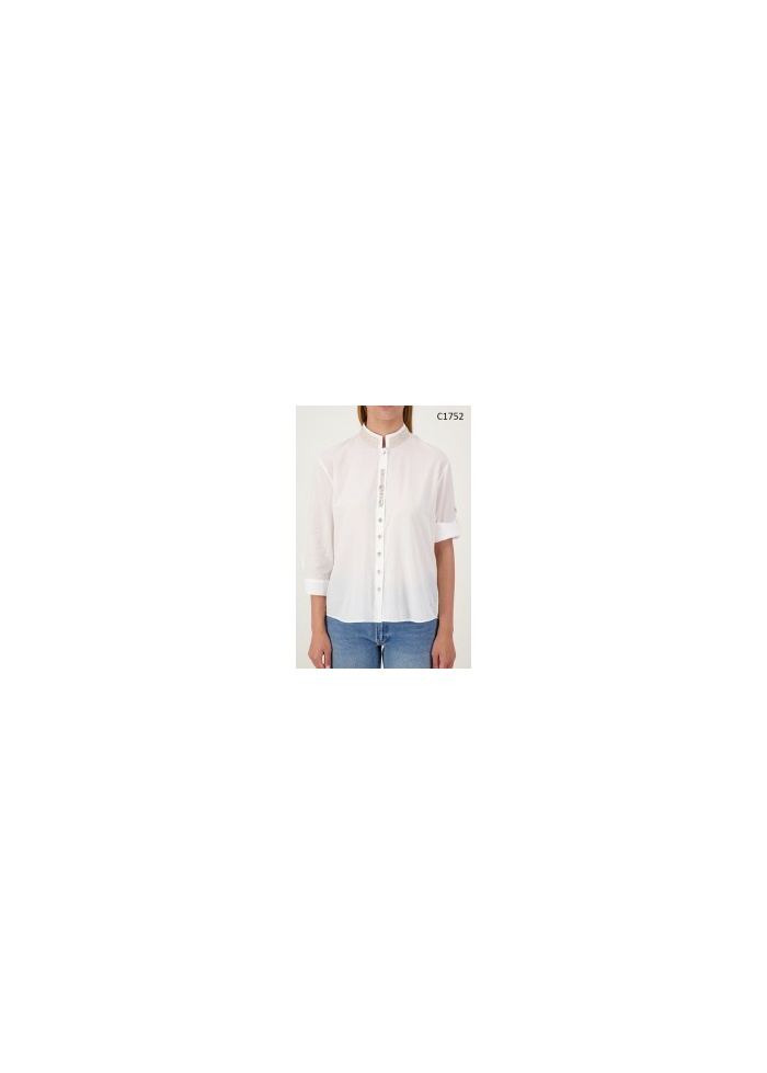 Just White | Detail Collar Shirt