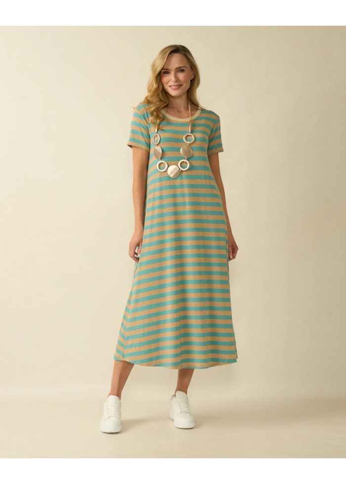 Deck | Stripe Maxi Dress