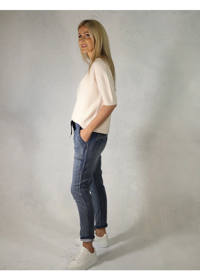 Deck | Elbow Length Cream Jumper