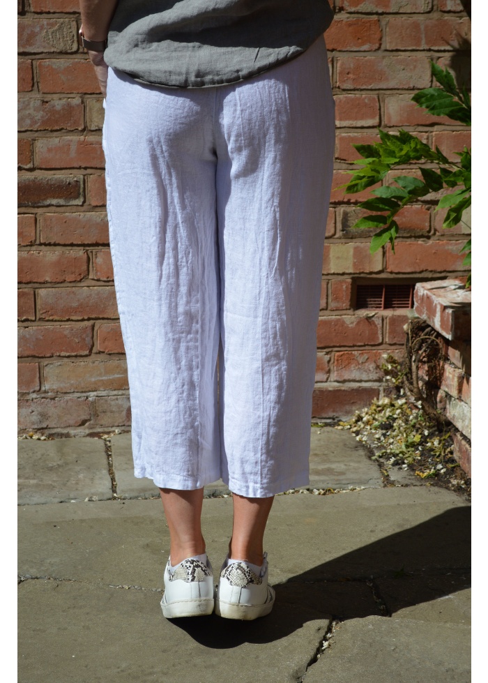 Crop Linen Trousers