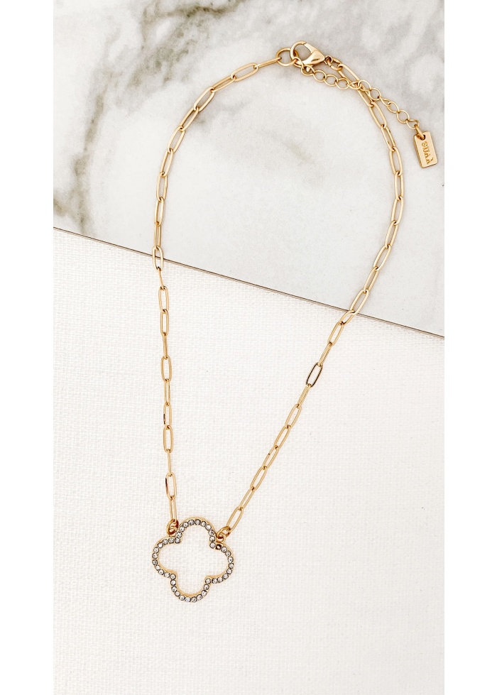 Envy | Sparkle Clover Necklace