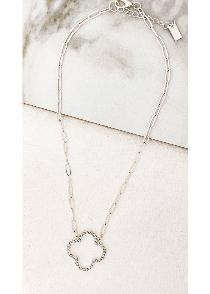 Envy | Sparkle Clover Necklace
