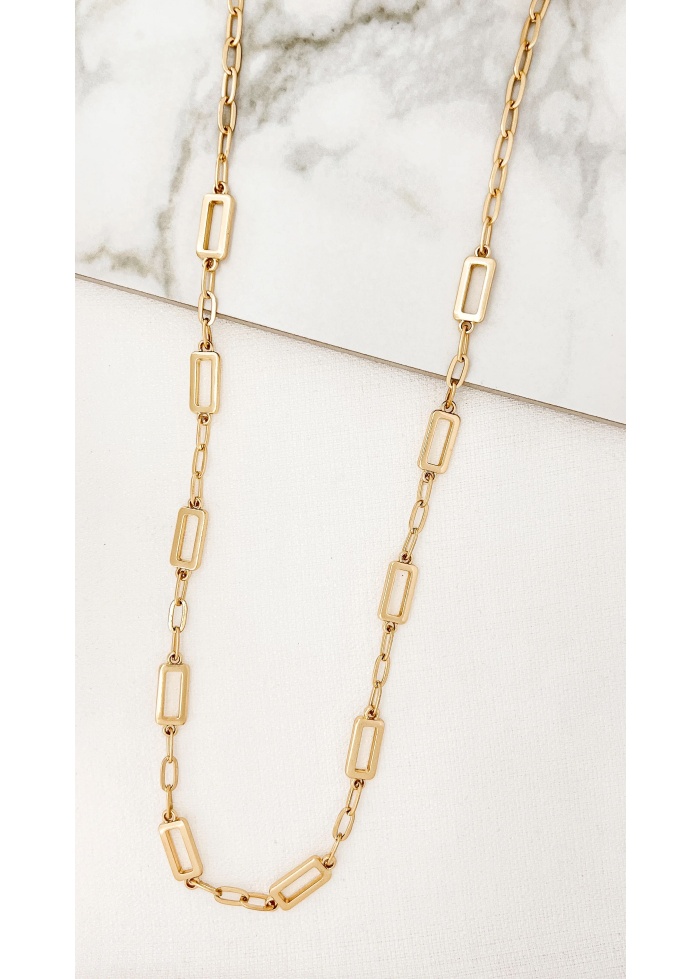 Envy | Long Rectangular Necklace