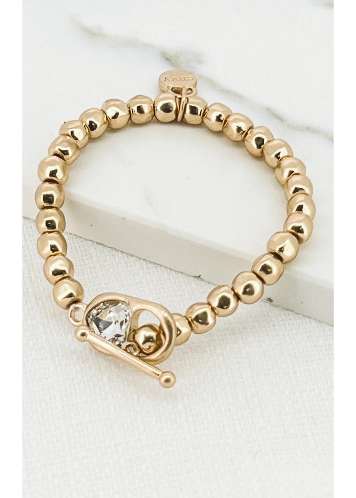 Envy | Crystal T-Bar Bracelet