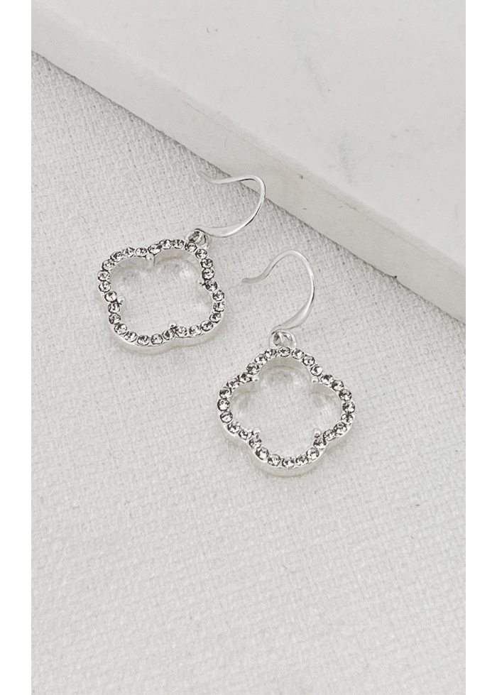 Envy | Diamante Clover Earrings