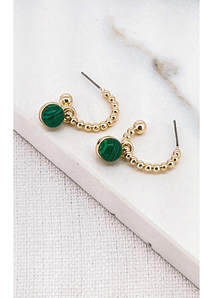 Envy | Beaded Hoop Earrings