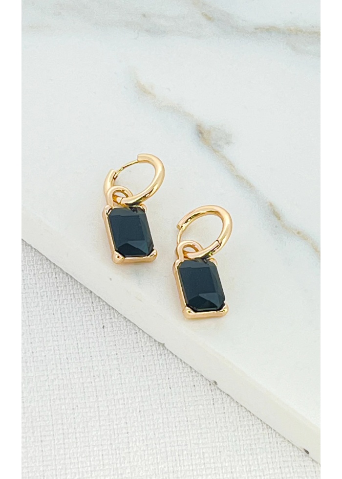 Envy | Black Crystal Earrings