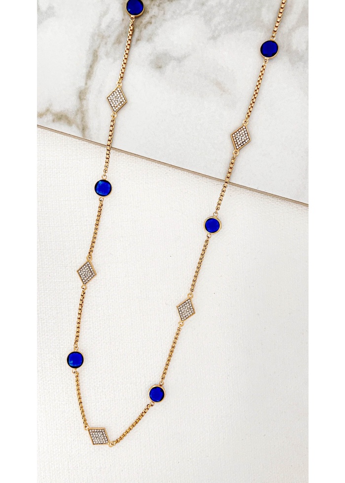 Envy | Blue Crystal Necklace