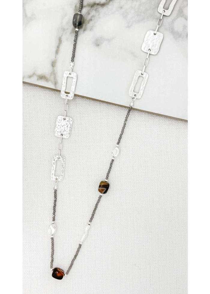 Envy | Grey Cristal Necklace