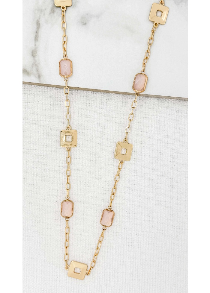 Envy | Pink Glass Necklace
