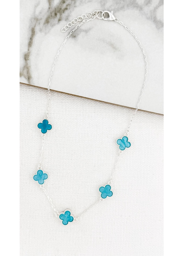 Envy | Turquoise Clover Necklace