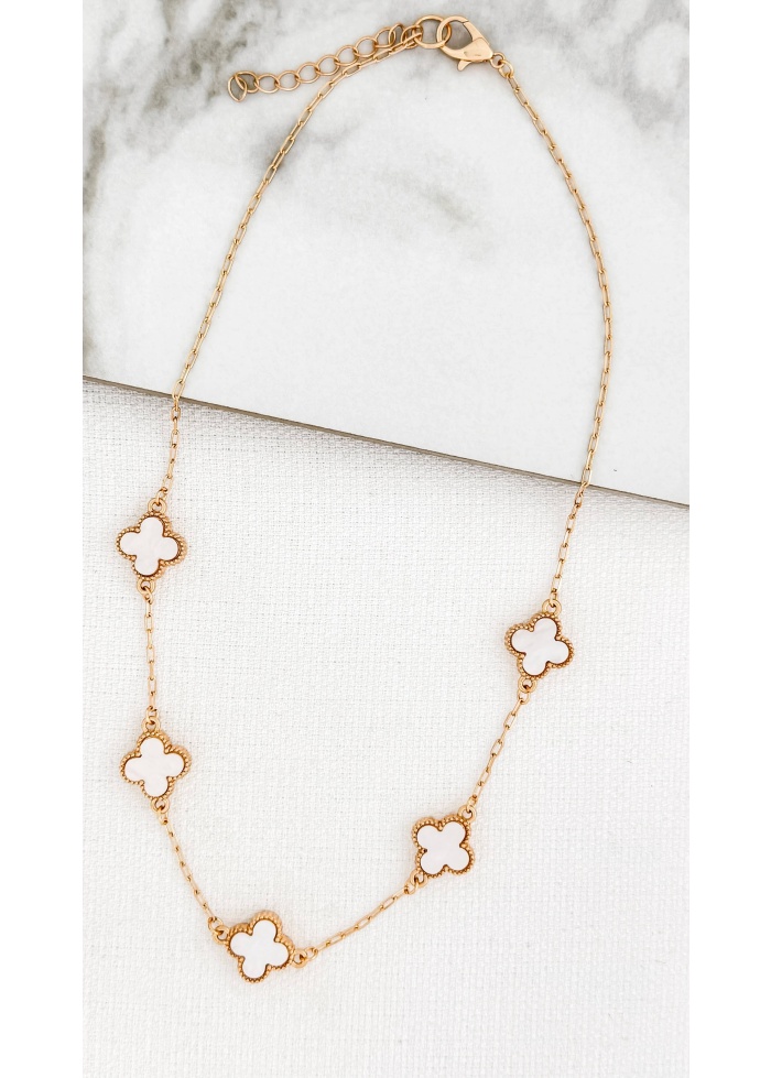 Envy | White Clover Necklace