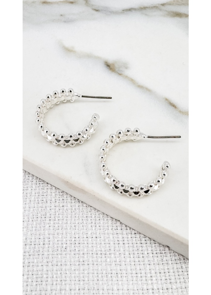 Envy | Textured Hoop Earrings