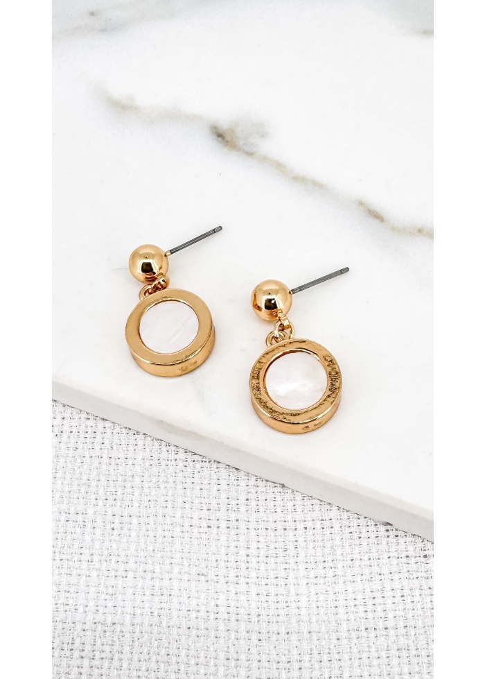 Envy | Disc Drop Earrings