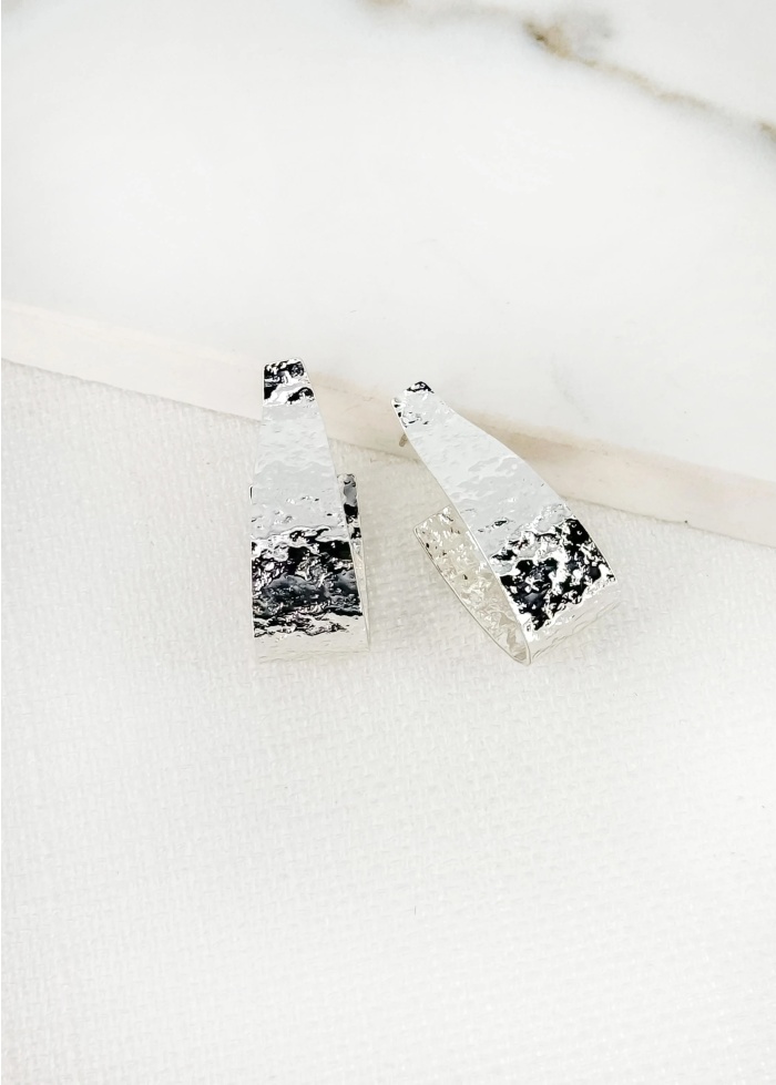 Envy | Dimpled Metal Earrings