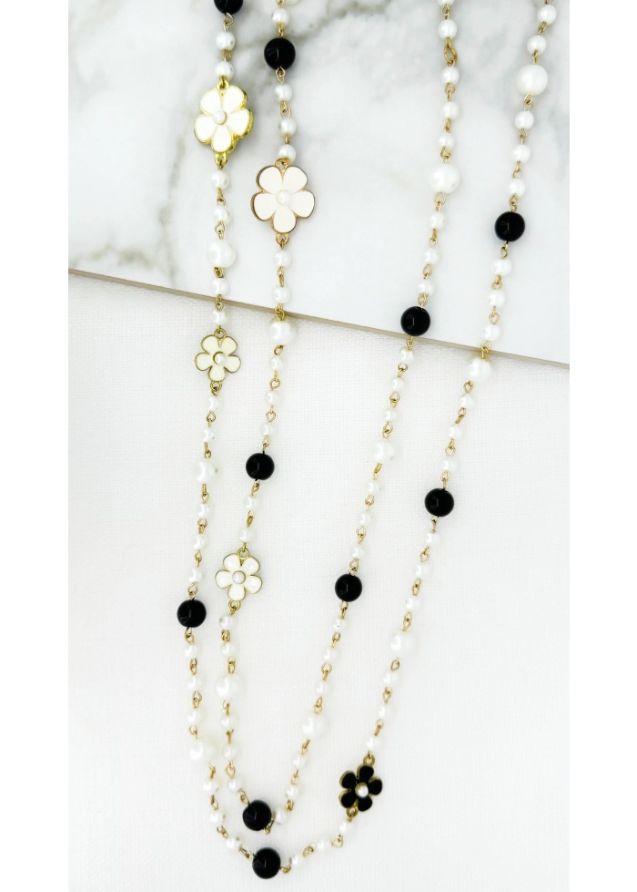 Envy | Daisy and Pearl Necklace