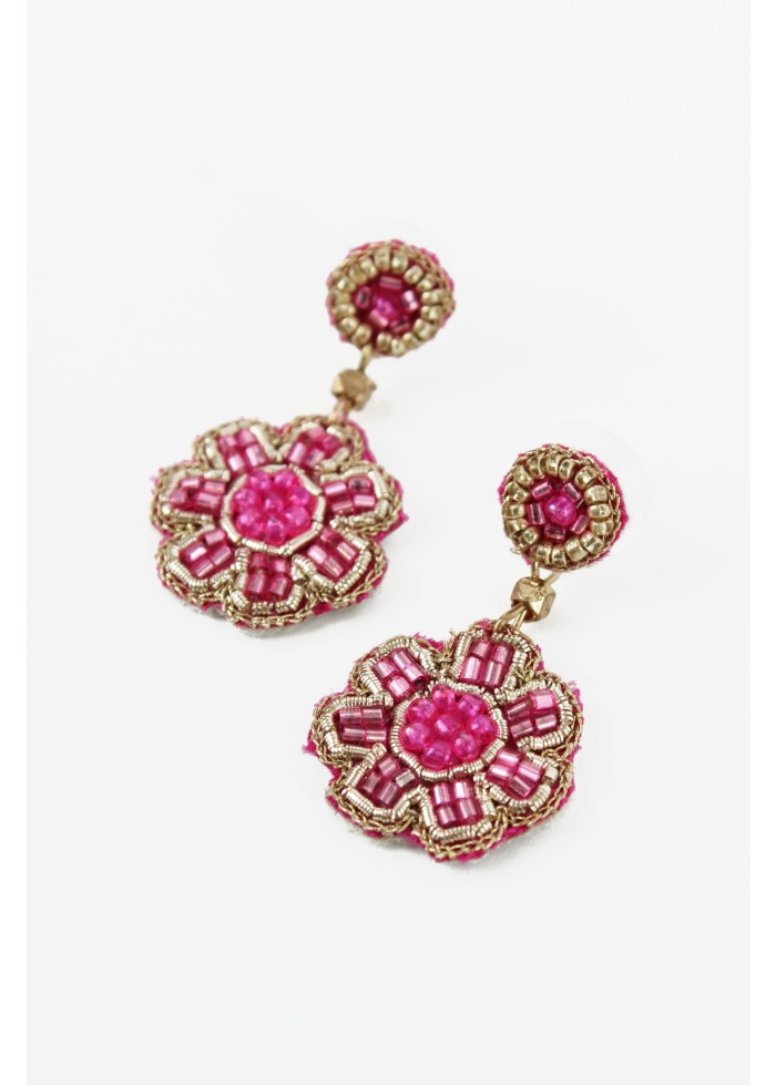 MyDoris | Pink Small Flower Earrings
