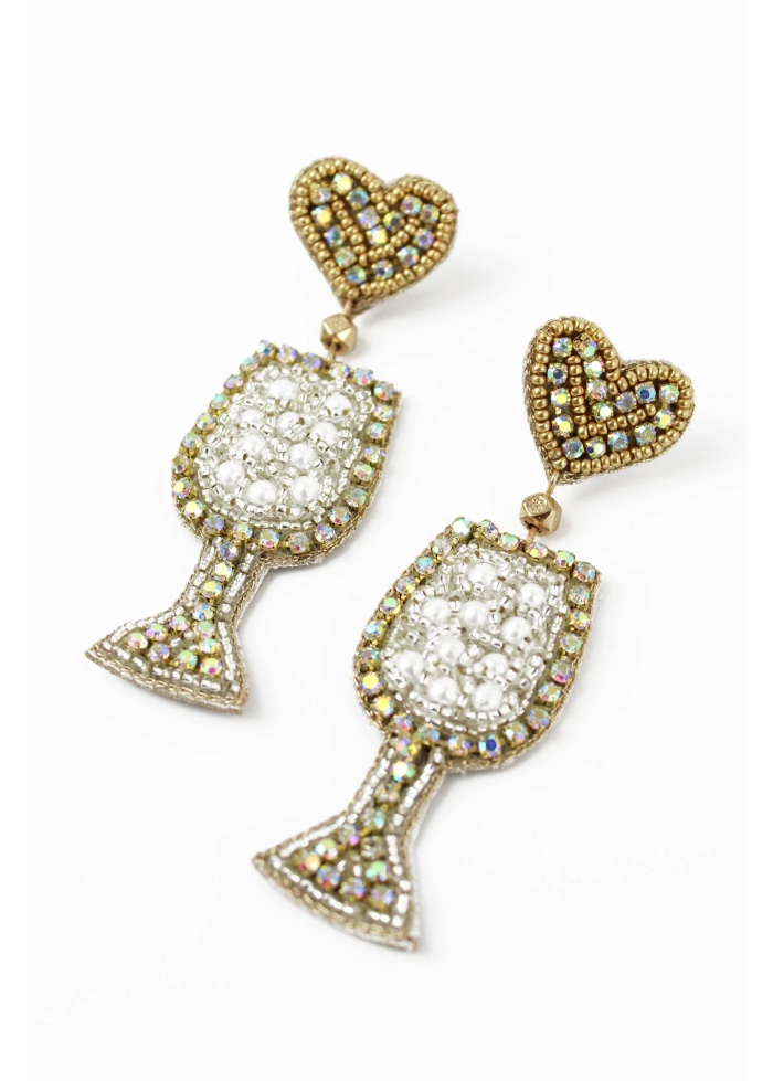MyDoris | White Wine Spritzer Earrings