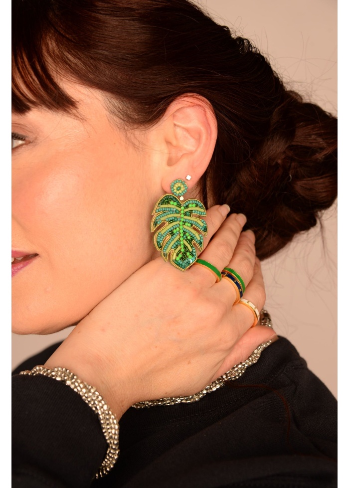 MyDoris | Tropical Leaf Earrings