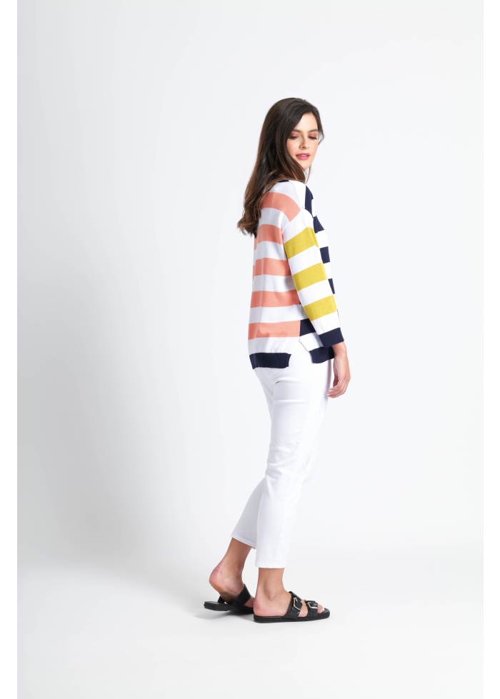 Foil | Pop Culture Jumper Navy Stripe