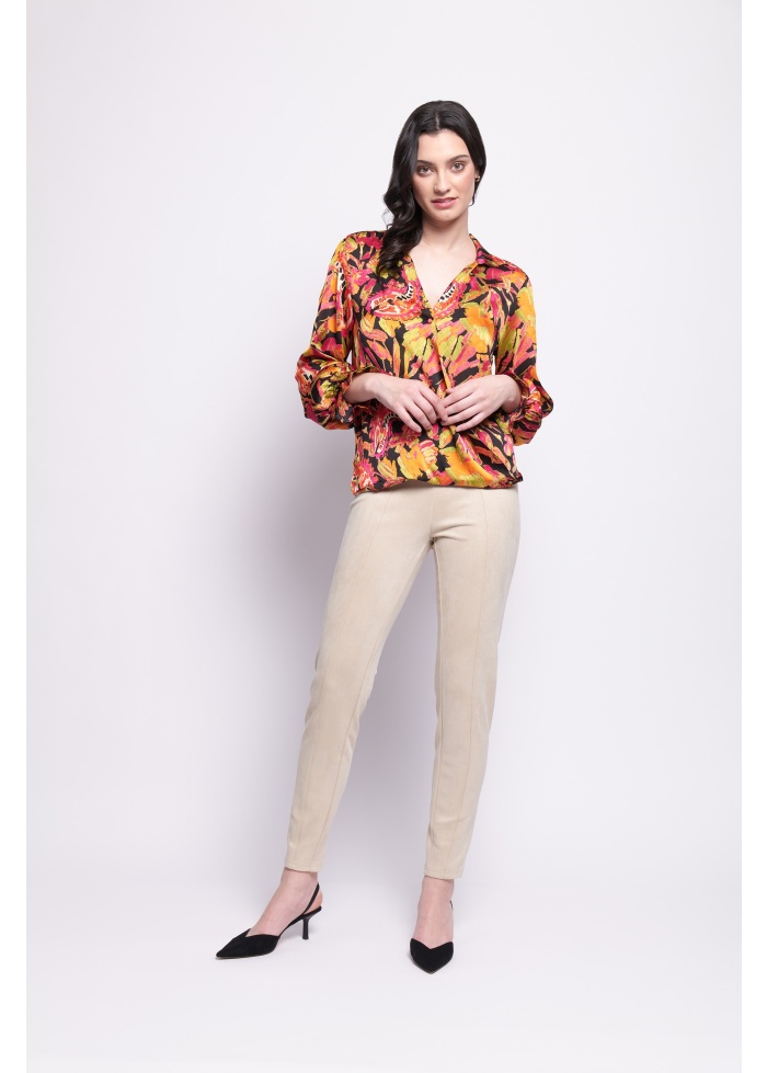 Foil | Gala Twist Blouse Best Exotic
