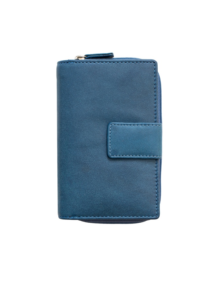 Firelog | Blue Leather Purse
