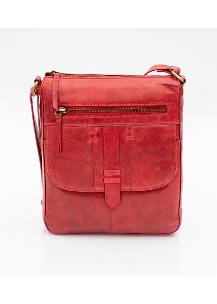 Firelog | Crossbody Bag Red Leather