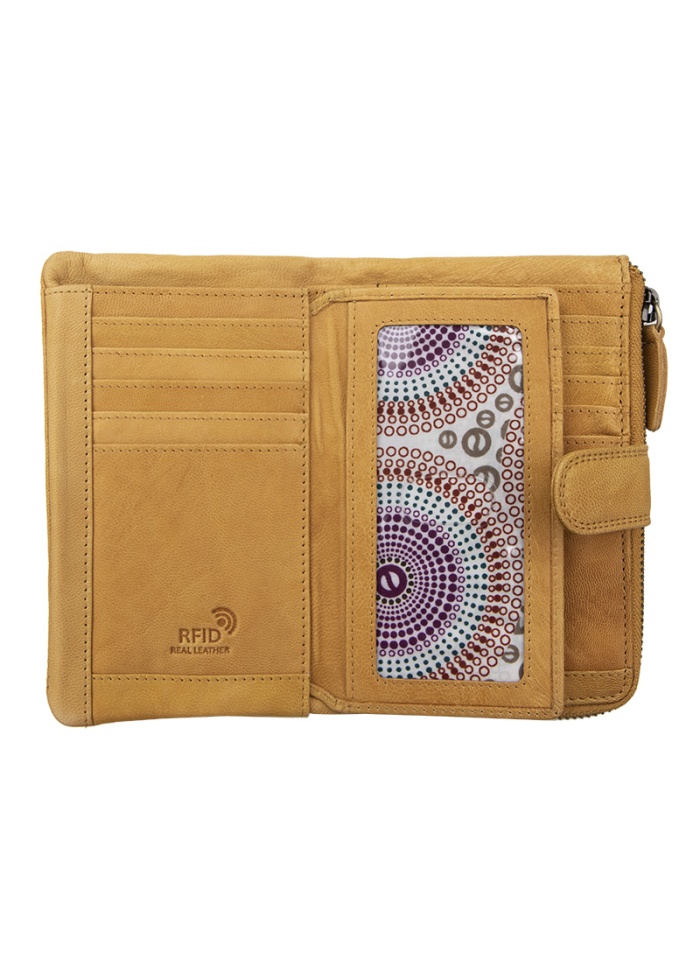 Firelog | Soft Leather Mustard Purse