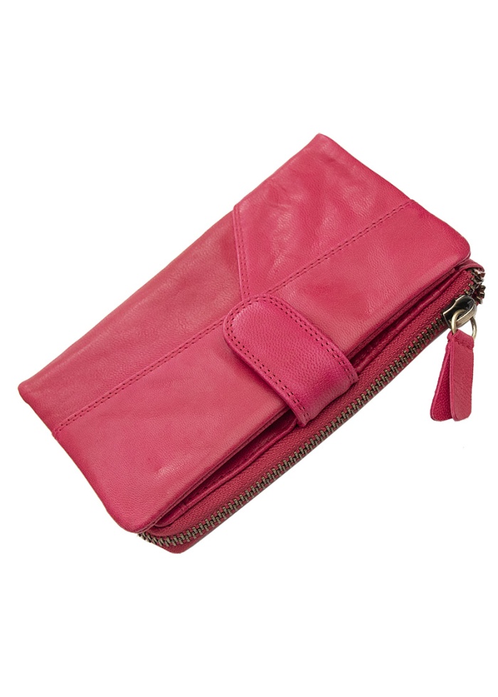 Firelog | Soft Leather Pink Purse