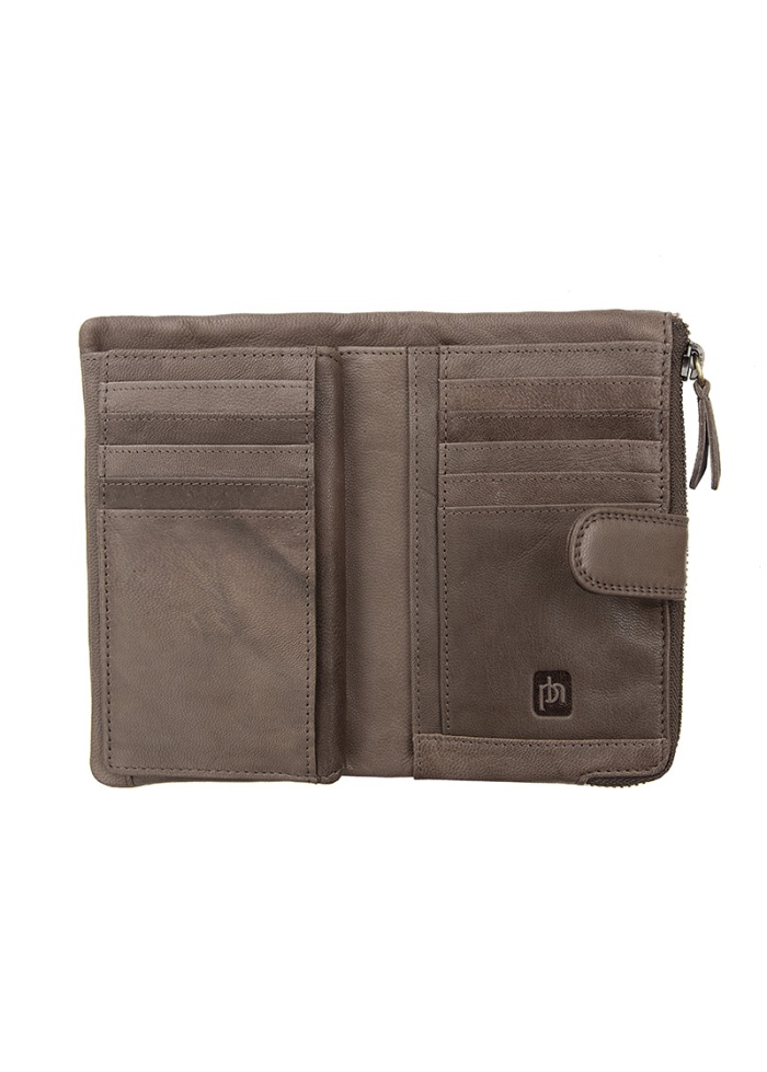 Firelog | Soft Leather Taupe Purse