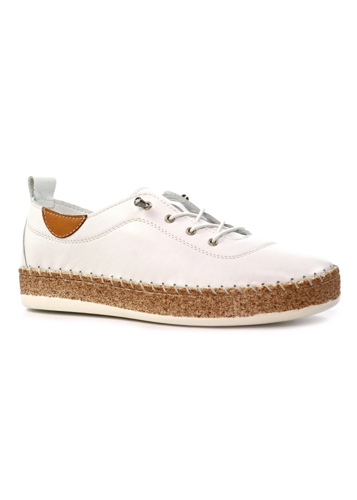 Lunar | Evie White Leather Shoe